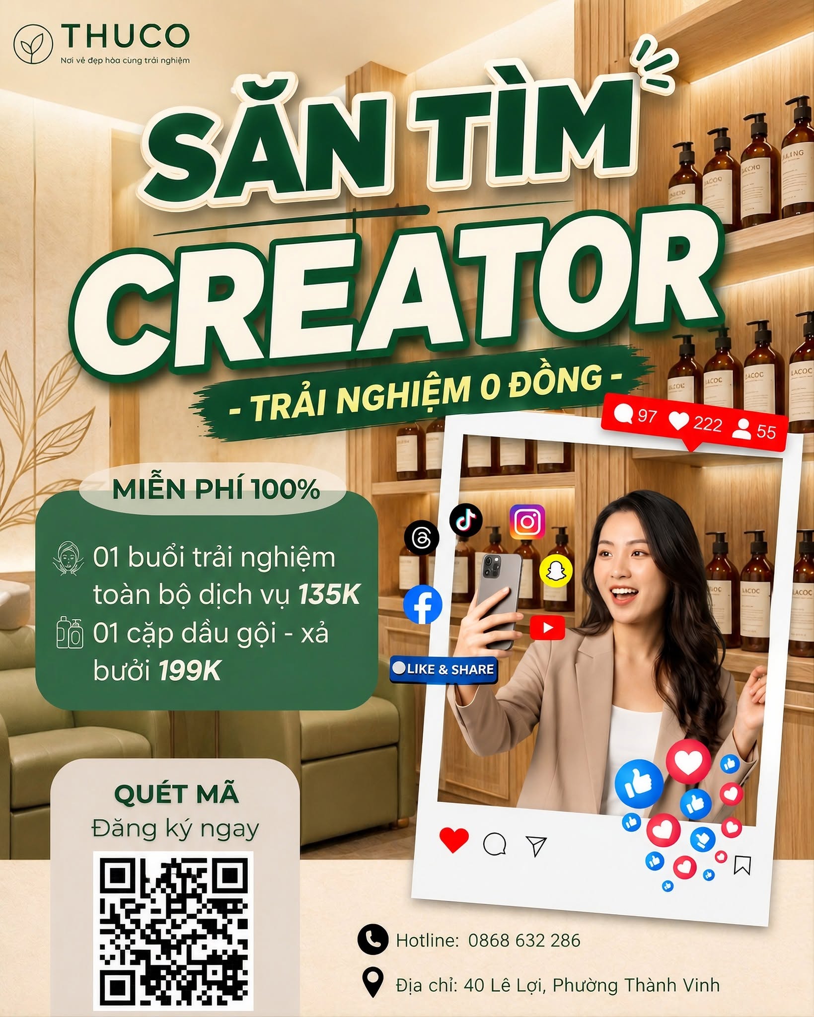 THUCO Tuyển KOC & Creator Sáng Tạo Nội Dung: Cơ Hội Trải Nghiệm 0 Đồng