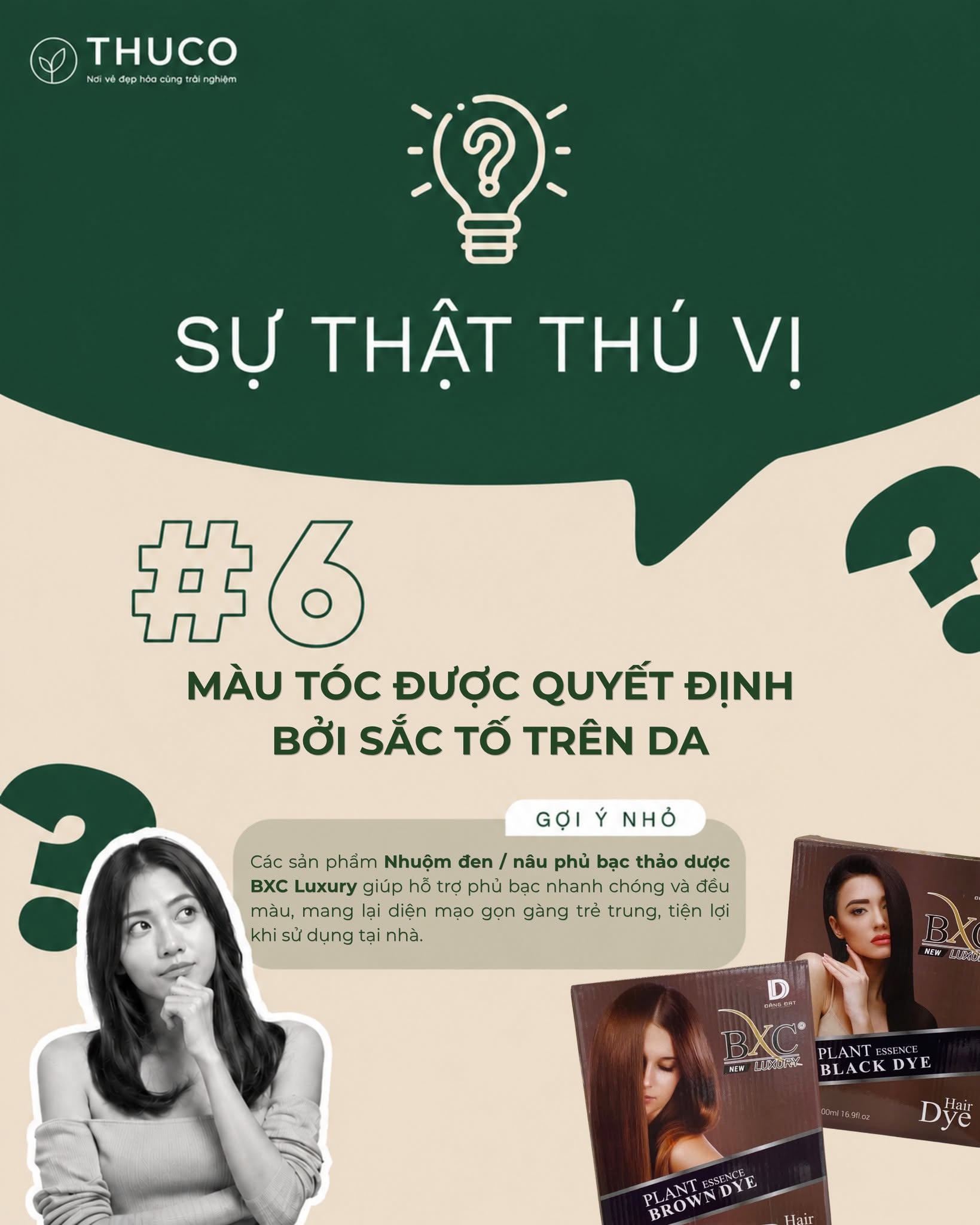 Sự Thật Thú Vị #6: Vì sao mỗi người có một màu tóc khác nhau?