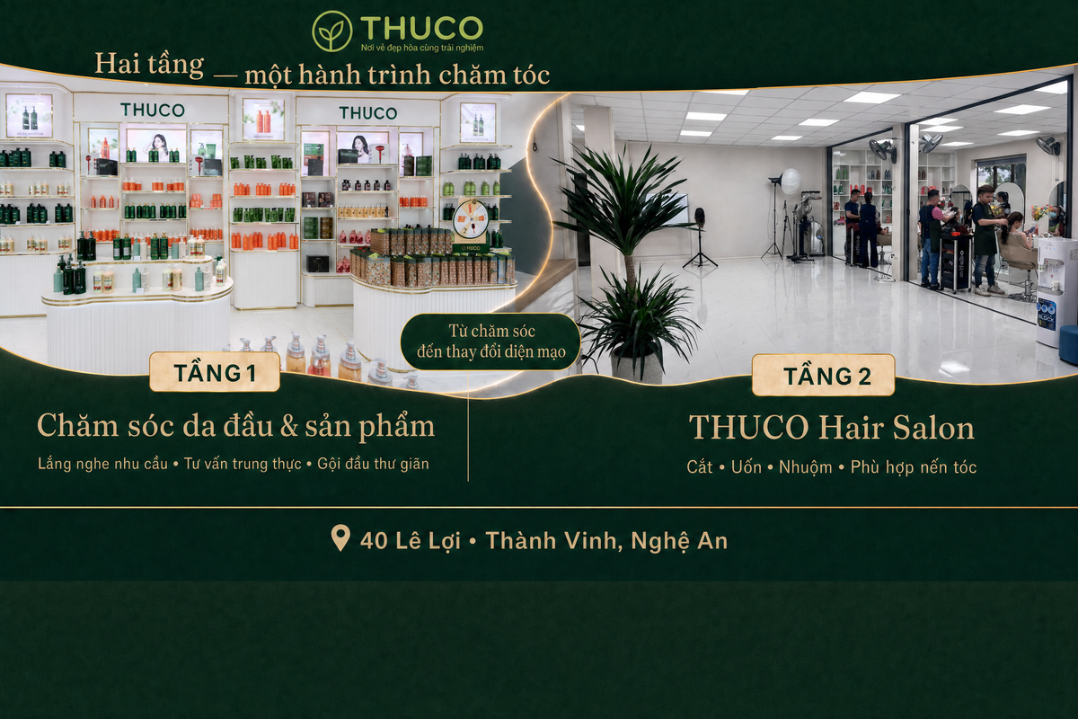 THUCO và THUCO Hair Salon: Hai tầng trong một hành trình chăm tóc