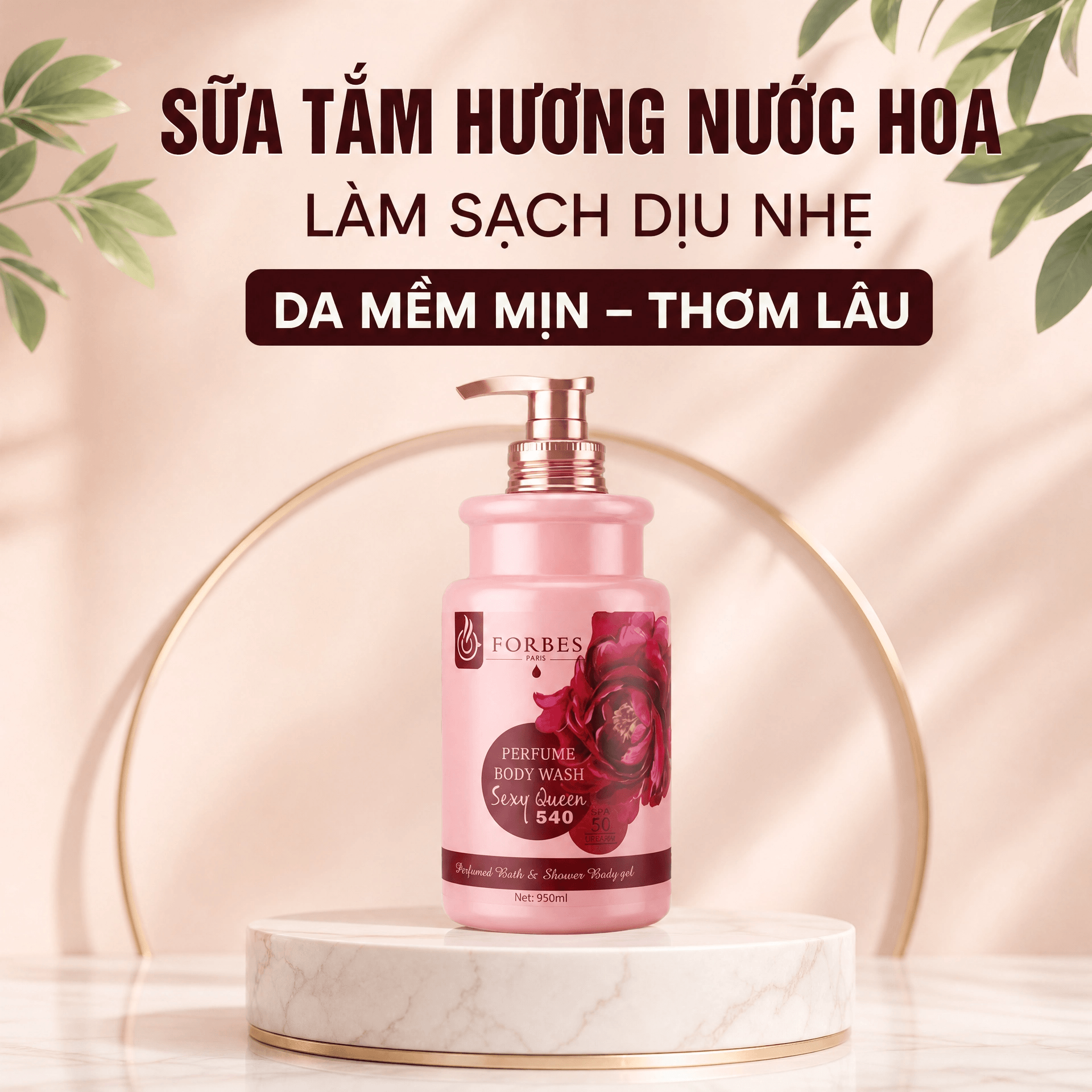 Sữa tắm Forbes dưỡng sáng da hương nước hoa chính hãng 950ml