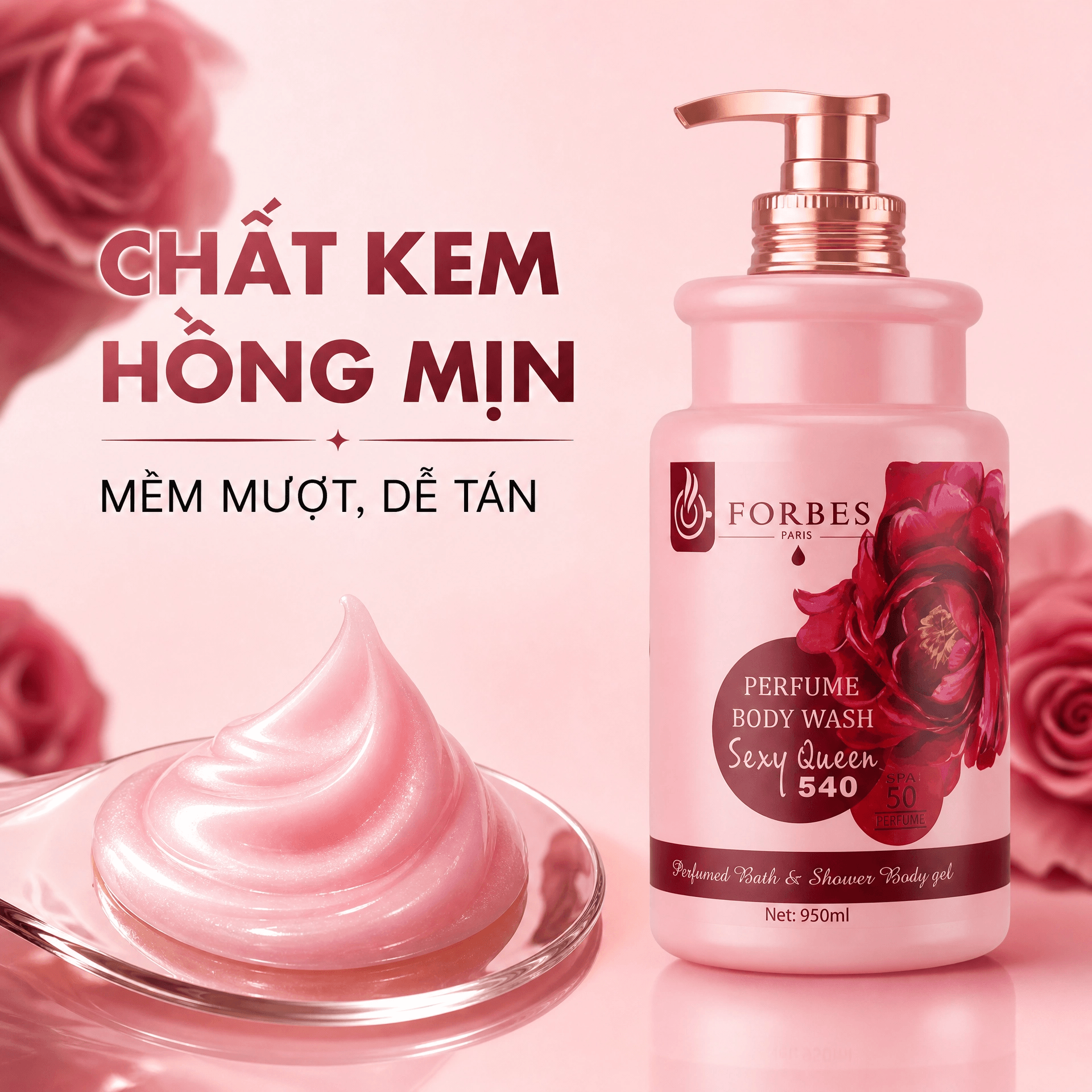 Sữa tắm Forbes dưỡng sáng da hương nước hoa chính hãng 950ml