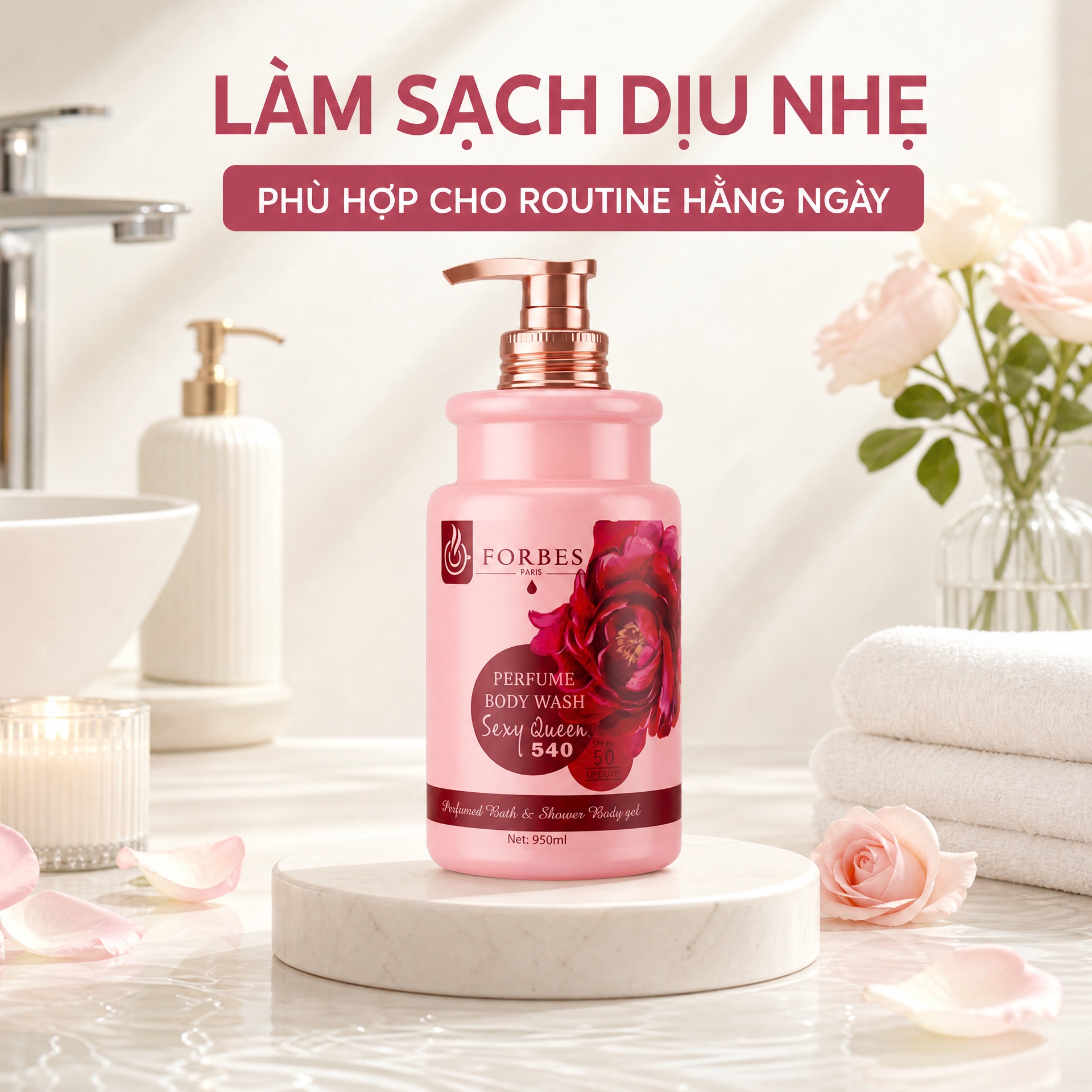 Sữa tắm Forbes dưỡng sáng da hương nước hoa chính hãng 950ml