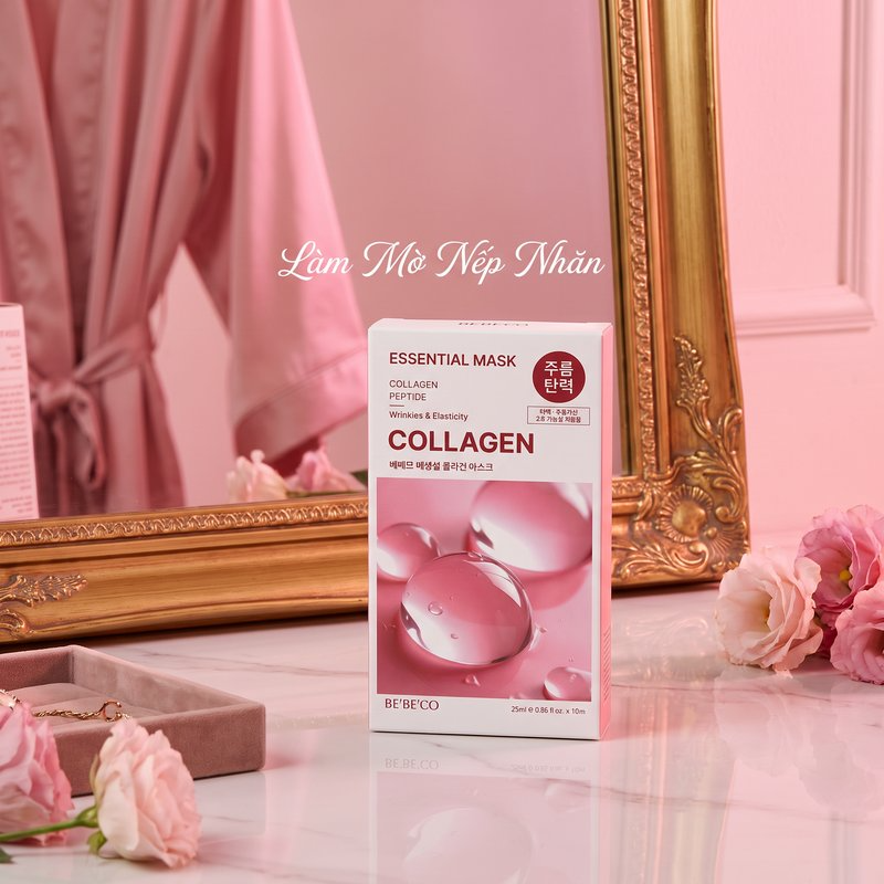 Mặt nạ BEBECO collagen dưỡng ẩm và làm mờ vết chân chim