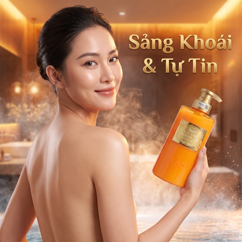 Sữa tắm nước hoa Bibee Royal dưỡng ẩm mịn da hương thơm quyến rũ 500ml