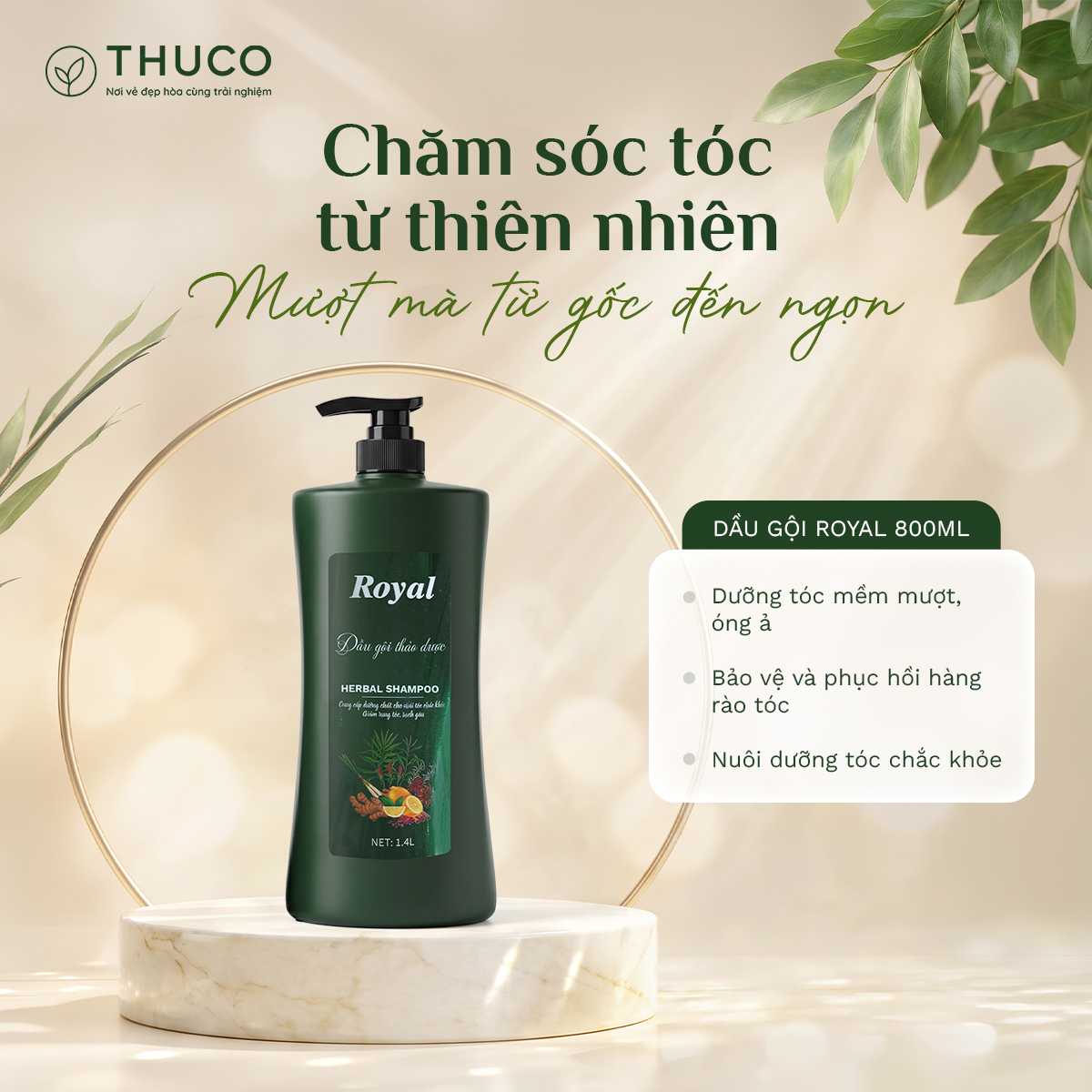 Dầu gội Royal thảo dược 800ml