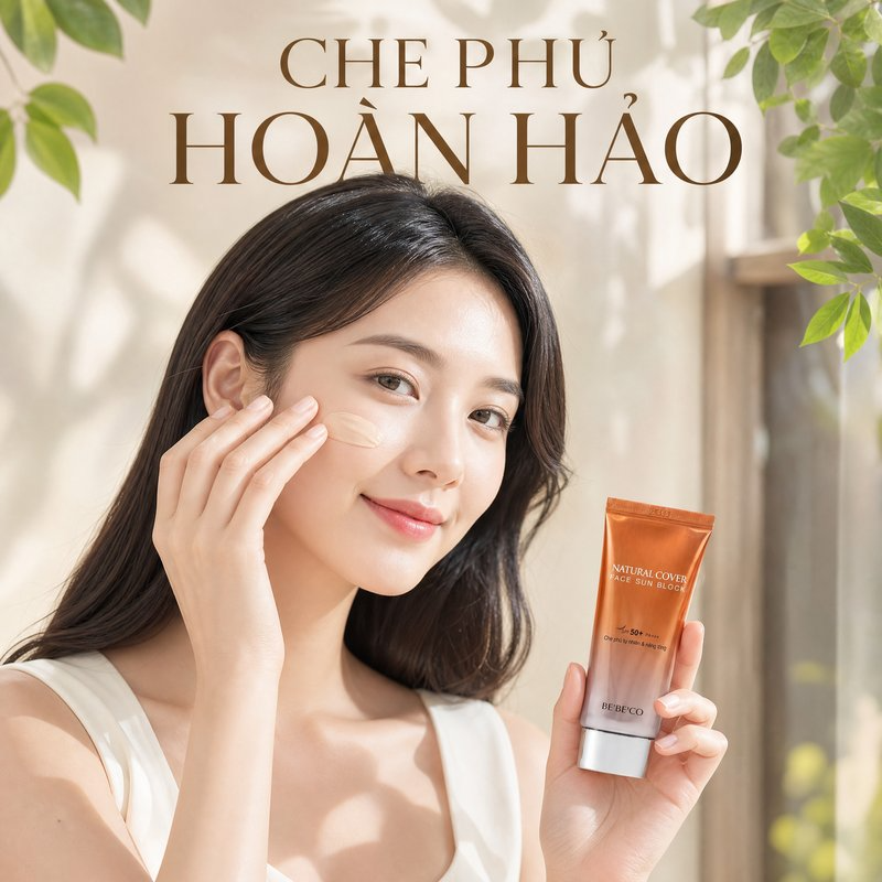 Kem chống nắng nền BEBECO SPF 50+ bảo vệ da nâng tông nhẹ nhàng 70ml chính hãng