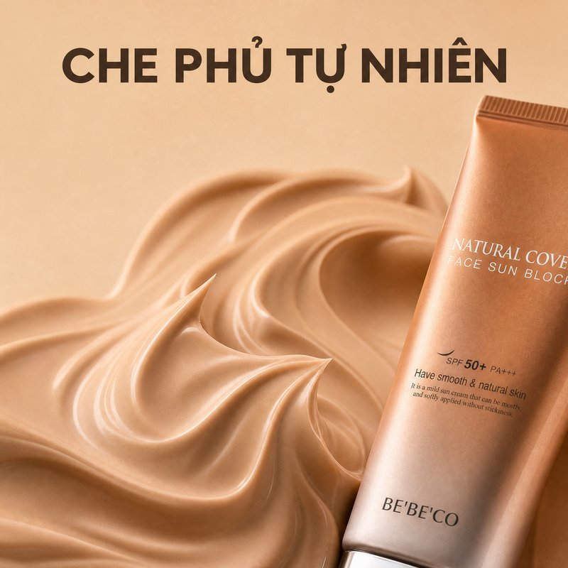Kem chống nắng nền BEBECO SPF 50+ bảo vệ da nâng tông nhẹ nhàng 70ml chính hãng