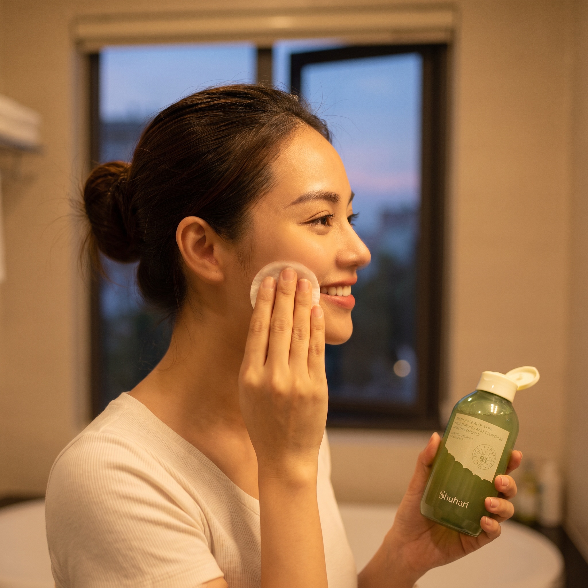 Nước tẩy trang SHUHARI nha đam tươi sạch sâu dưỡng ẩm mềm mịn