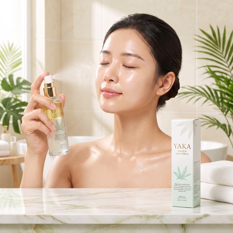 Xịt khóa dưỡng da serum 3 trong 1 YAKA cấp ẩm làm mềm mịn 100ml