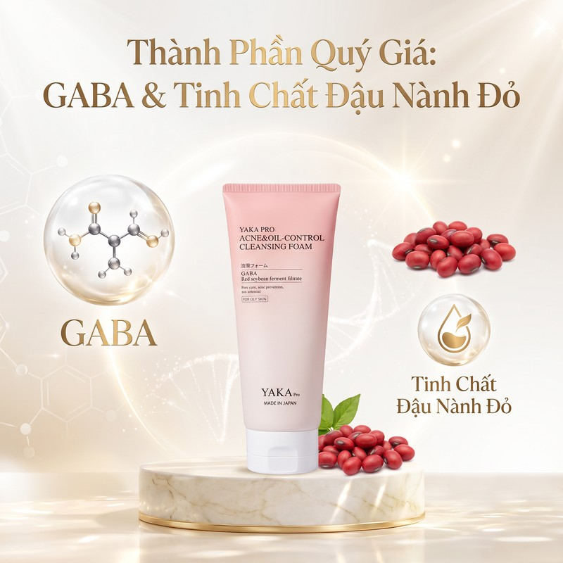 Sữa rửa mặt YAKA PRO làm sạch sâu kiểm soát nhờn cho da dầu 150g