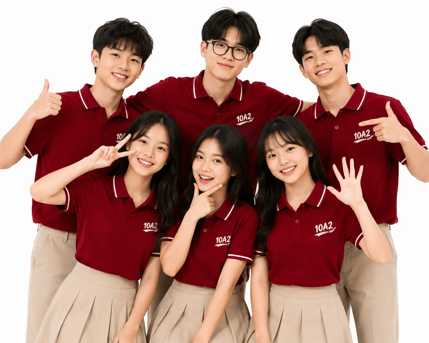Áo Polo Đỏ Đô Phối Cổ Sọc Be