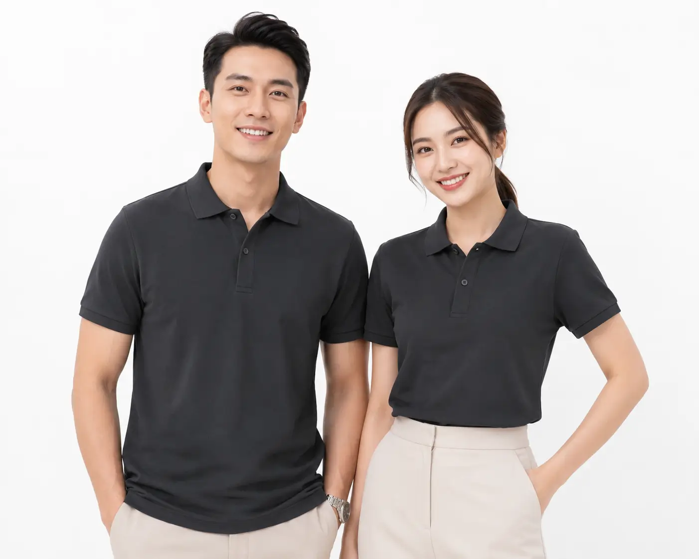 Áo Polo Xám Đậm