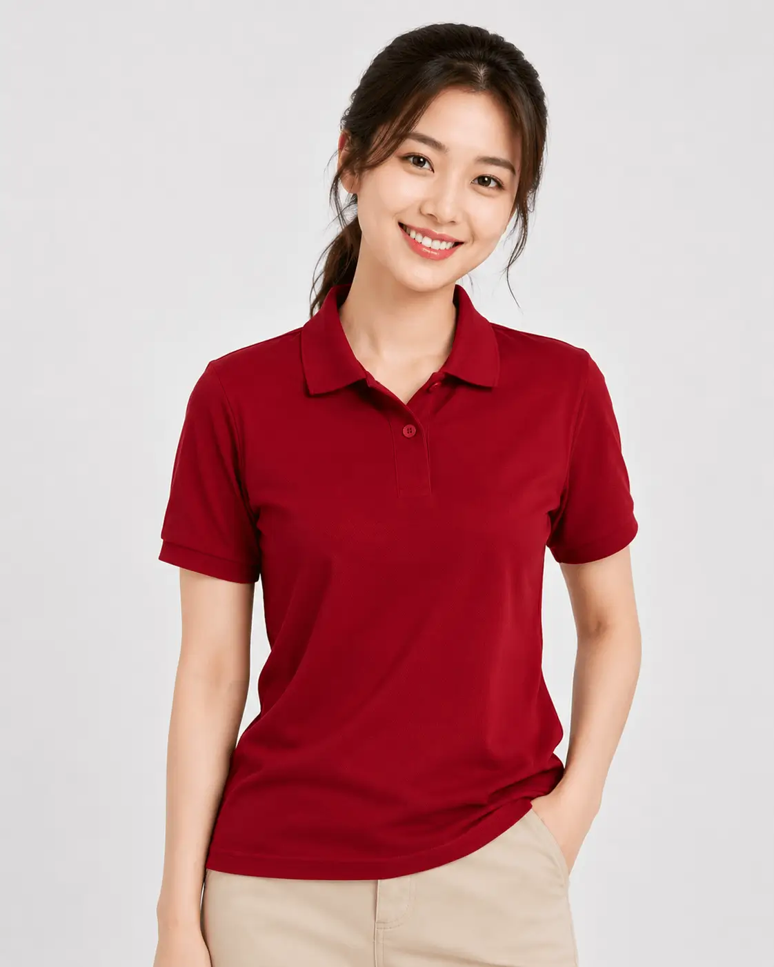 Áo Polo Đỏ Đô