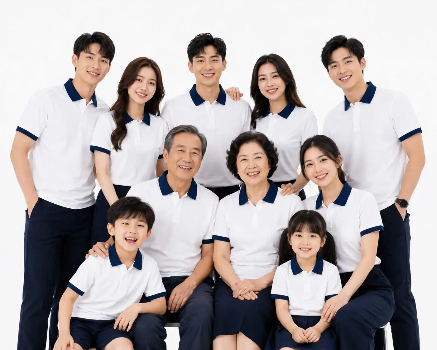Áo Polo Trắng Phối Cổ Navy