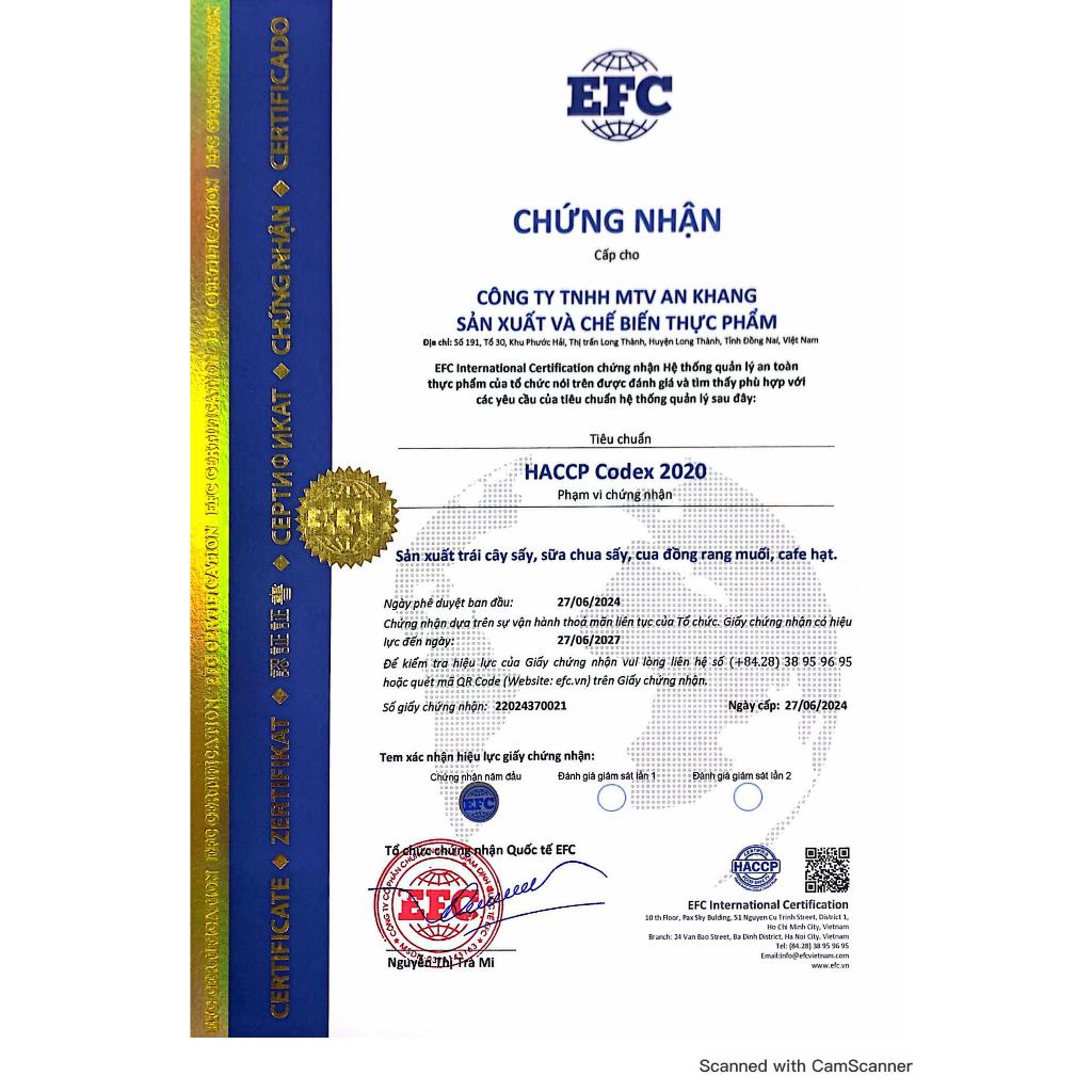 Trái cây sấy thăng hoa AK 100% tự nhiên không dầu không thêm đường_ Sản phẩm Ocop