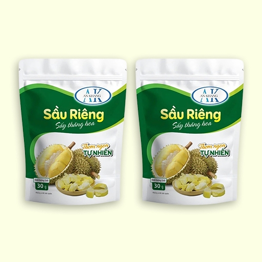 Sầu riêng sấy thăng hoa organic không đường 100% giữ trọn vị gói 30g AnKhang Foods