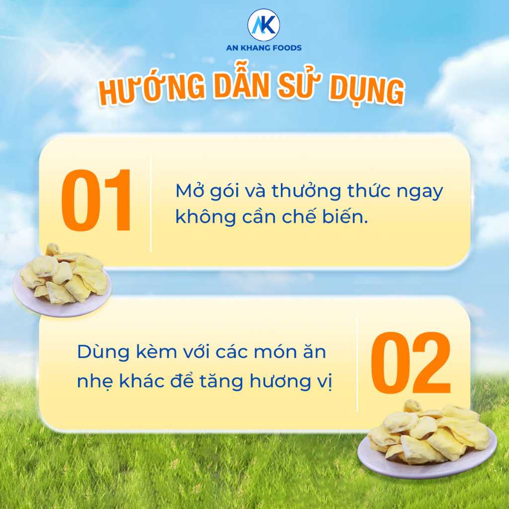 Combo mít ướt sấy thăng hoa nguyên miếng giòn tan vị ngọt tự nhiên gói 30g AnKhang Foods