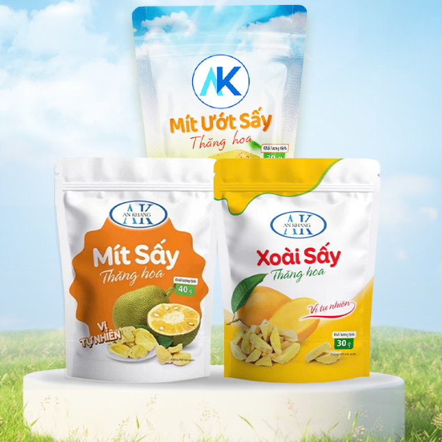 Combo trái cây sấy thăng hoa organic 100% không hương liệu AnKhang Foods