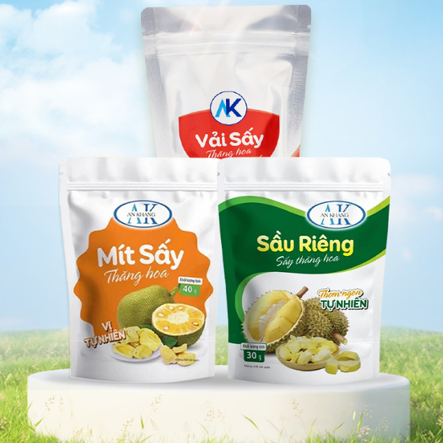 Combo trái cây sấy thăng hoa organic 100% không hương liệu AnKhang Foods