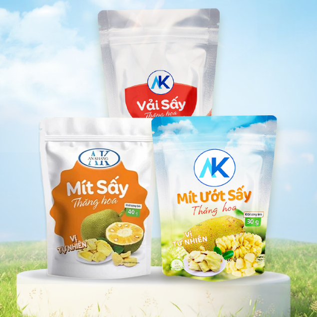 Combo trái cây sấy thăng hoa organic 100% không hương liệu AnKhang Foods