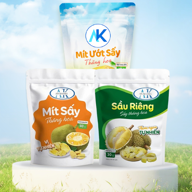 Combo trái cây sấy thăng hoa organic 100% không hương liệu AnKhang Foods