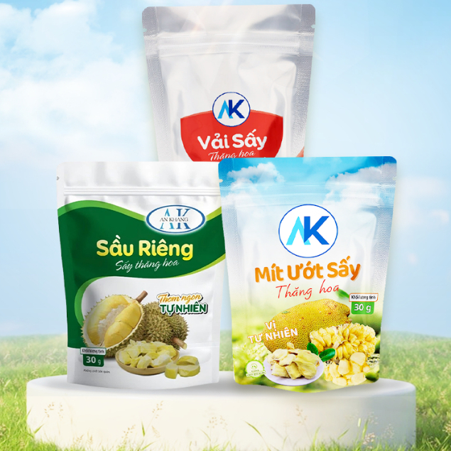 Combo trái cây sấy thăng hoa organic 100% không hương liệu AnKhang Foods