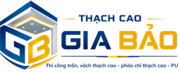 logo Thi công trần vách thạch cao Gia Bảo - Uy tín, Chuyên nghiệp