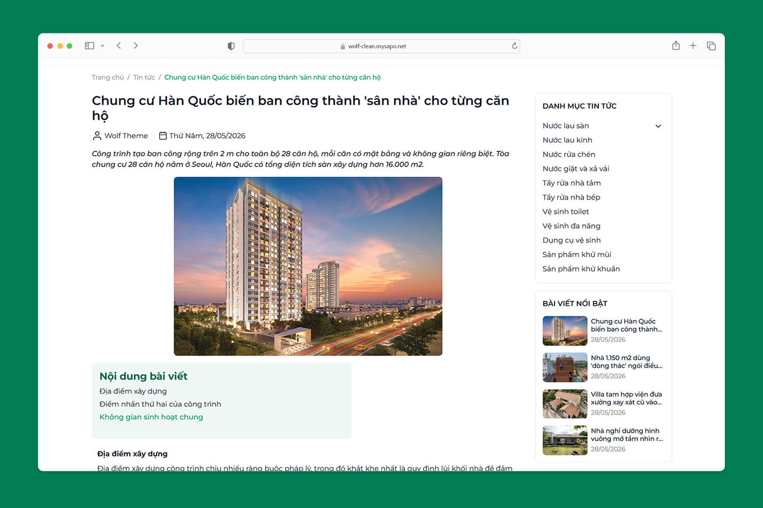 Mục lục tin tức
