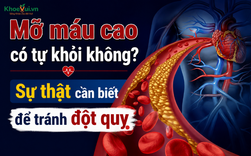 Mỡ máu cao có tự khỏi không? Sự thật cần biết để tránh đột quỵ