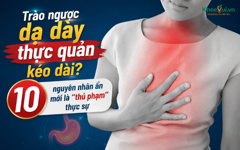 Trào ngược dạ dày thực quản kéo dài? 10 nguyên nhân ẩn mới là 
