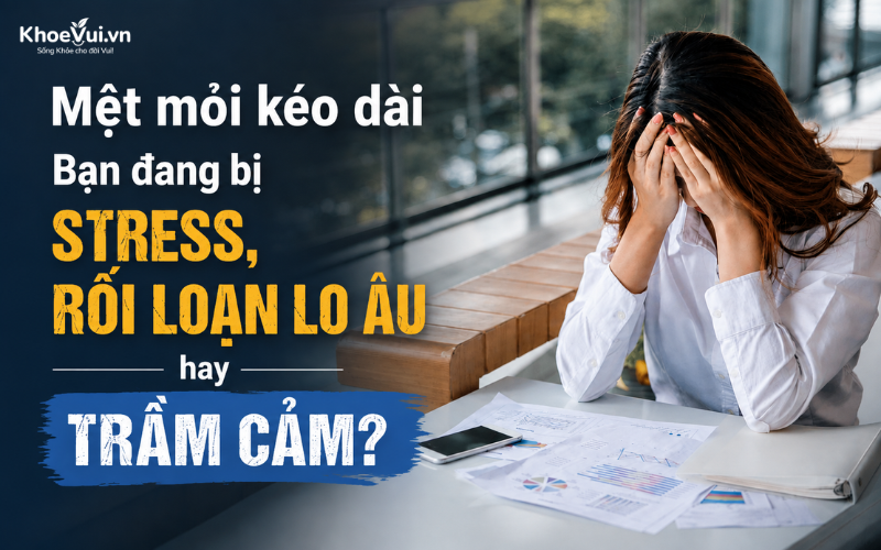 Mệt mỏi kéo dài: Bạn đang bị stress, rối loạn lo âu hay trầm cảm?