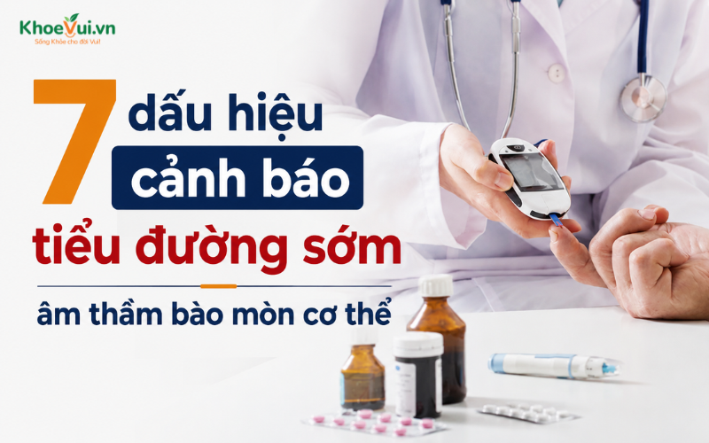 7 dấu hiệu cảnh báo tiểu đường sớm âm thầm bào mòn cơ thể