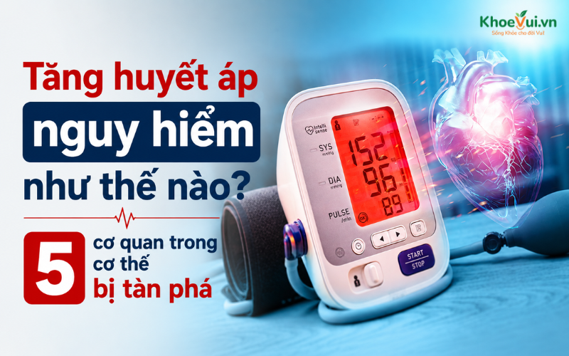 Tăng huyết áp nguy hiểm như thế nào? 5 cơ quan trong cơ thể bị tàn phá