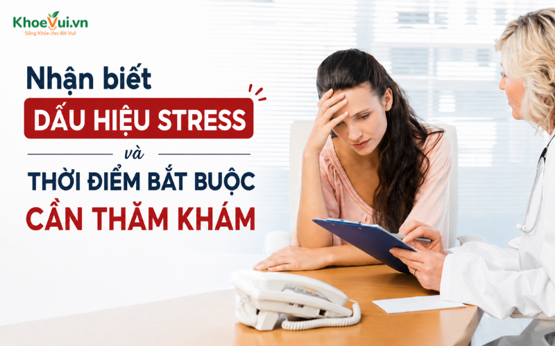 Nhận biết dấu hiệu stress và thời điểm bắt buộc cần thăm khám