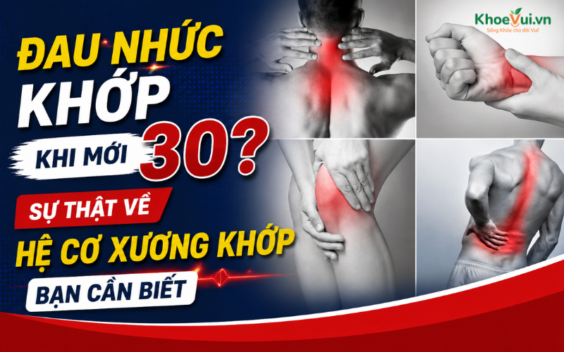 Đau nhức khớp khi mới 30? Sự thật về hệ cơ xương khớp bạn cần biết