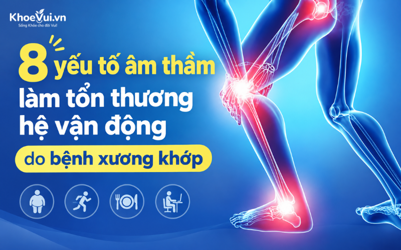 8 yếu tố âm thầm làm tổn thương hệ vận động do bệnh xương khớp