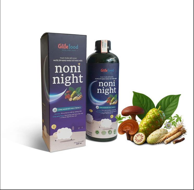 Noninight nước ép Nano Nhàu & Thảo Mộc GLIFEFOOD C/500ml hỗ trợ giấc ngủ tự nhiên