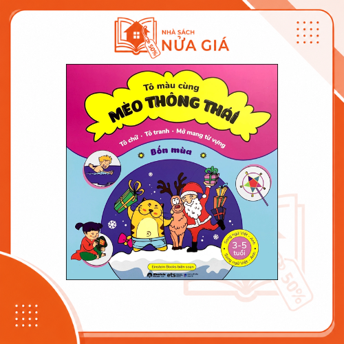 Tô màu cùng mèo thông thái - Bốn mùa