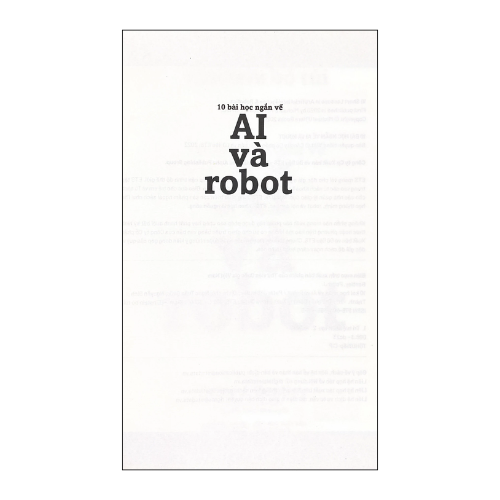 Einstein bỏ túi: 10 bài học ngắn về - AI và Robot