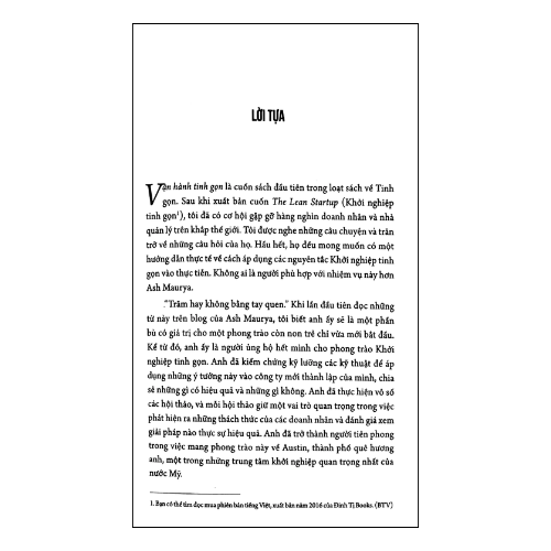 Running lean - Vận hành tinh gọn