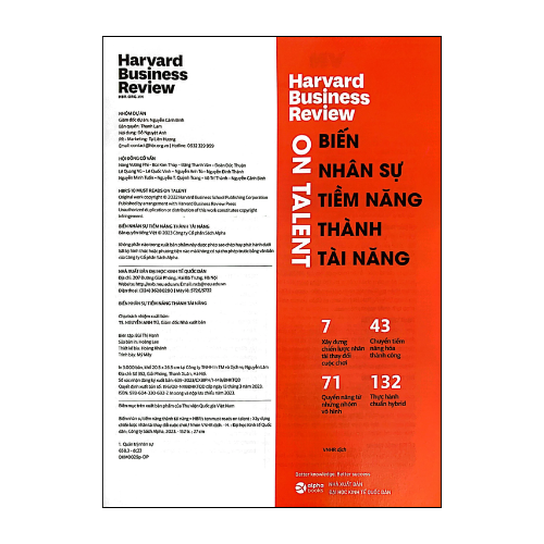 HBR ON - Talent biến nhân sự tiềm năng thành tài năng