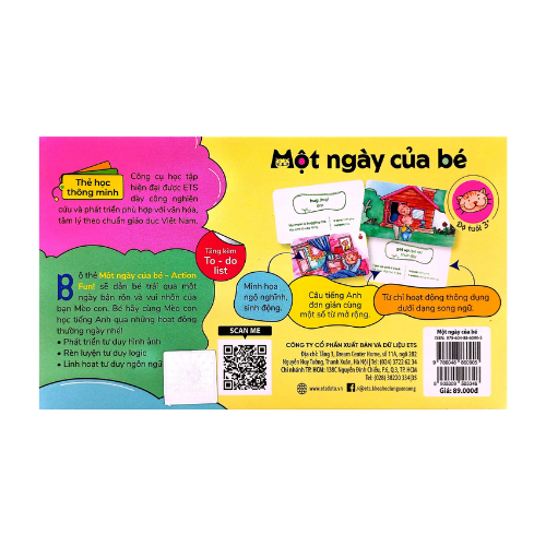 Thẻ học thông minh: Một ngày của bé - Action fun