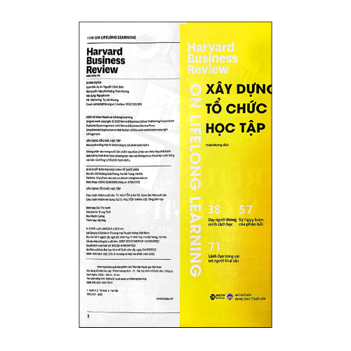 HBR ON - Xây dựng tổ chức học tập