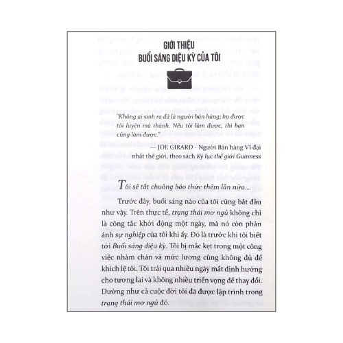 Buổi sáng diệu kỳ - Dành cho người bán hàng