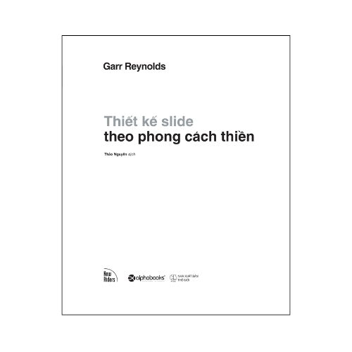 Presentation zen-Thiết kế slide theo phong cách thiền