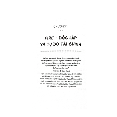 Bắt đầu - Theo đuổi sự độc lập và tự do tài chính (SDV)