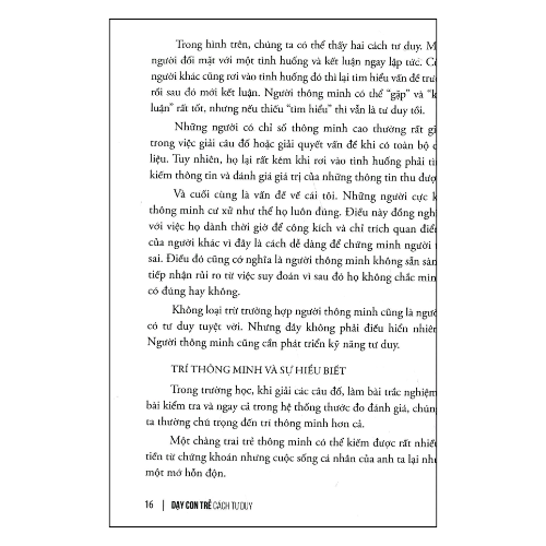 Dạy con trẻ cách tư duy