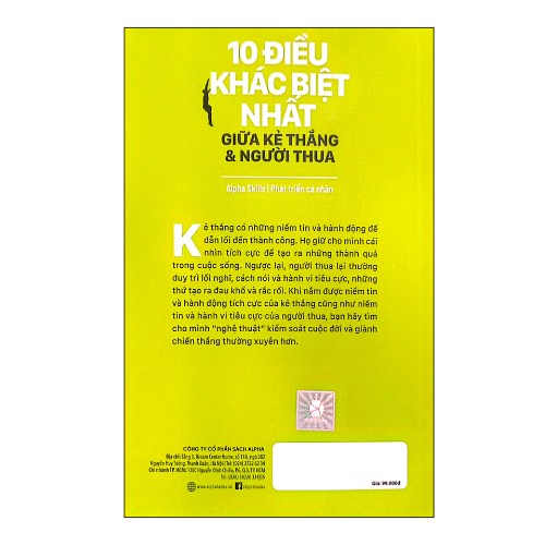 10 điều khác biệt nhất giữa kẻ thắng & người thua