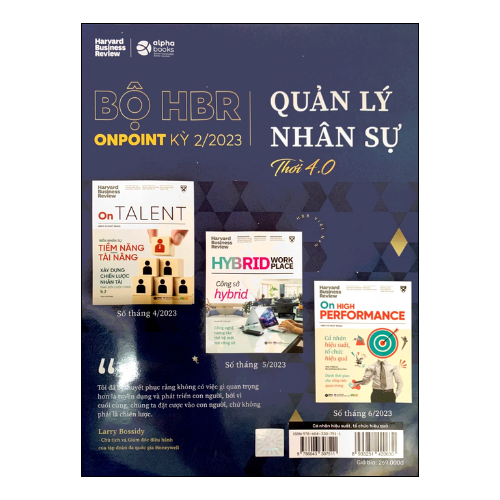 HBR ON -  Cá nhân hiệu suất, tổ chức hiệu quả