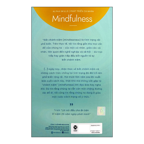 Mindfulness - Sống tỉnh thức và thực hành chánh niệm